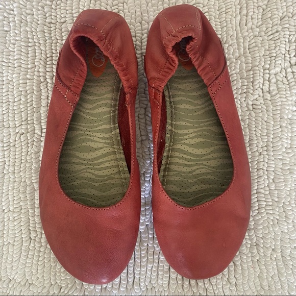 Softinos by FLY LONDON red-orange flats - Picture 3 of 7